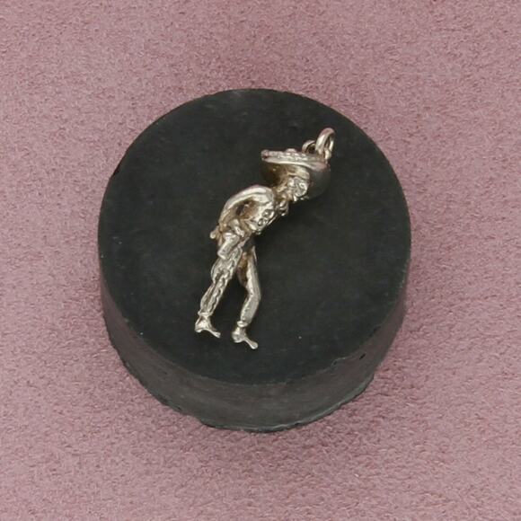 Sterling Jewelry - sterling silver vintage 3d mexican mariachi cowboy charm pendant